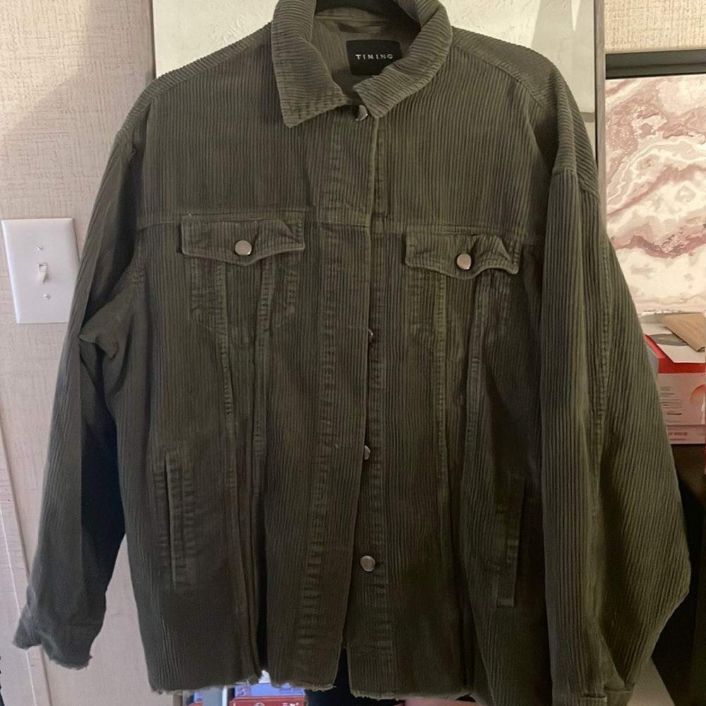 Olive Green Corduroy Jacket
